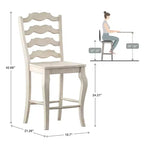 Sgabelli da bancone South Hill French Ladder - Set di 2 - iNSPIRE Q