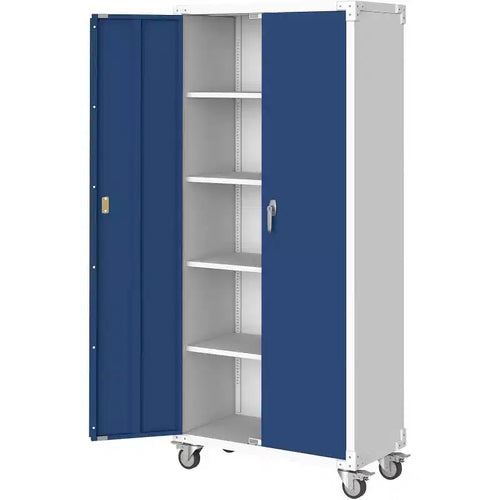 71 Inch Steel Storage Closet with Locking Doors and 4 Adjustable Shelves, Heavy Duty Metal Cabinet for Carport/Office/Pantry, Rust Proof Design