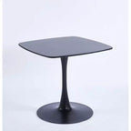 Special Dining Table with MDF Top and Metal Legs, Kitchen Table or Executive Desk, Black Finish