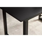 Tavolo da pranzo quadrato allungabile con gambe in metallo e piano in MDF, design moderno salvaspazio per cucina o soggiorno