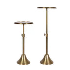 Kate and Laurel Sanzo Tavolino regolabile in metallo, 11x11x30, Oro