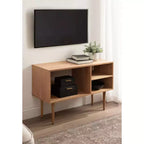 Tavolo consolle in legno Kate and Laurel Locklear, 38x14x25, Naturale