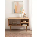Tavolo consolle in legno Kate and Laurel Locklear, 38x14x25, Naturale