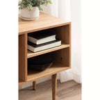 Tavolo consolle in legno Kate and Laurel Locklear, 38x14x25, Naturale