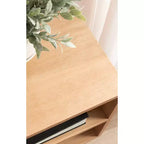 Tavolo consolle in legno Kate and Laurel Locklear, 38x14x25, Naturale