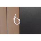 Scaffale a 5 ripiani con armadietto - Libreria aperta a 5 ripiani con kit di sicurezza antiribaltamento per soggiorno, ufficio e camera da letto