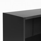 Scaffale a 5 ripiani con armadietto - Libreria aperta a 5 ripiani con kit di sicurezza antiribaltamento per soggiorno, ufficio e camera da letto