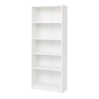 Scaffale a 5 ripiani con armadietto - Libreria aperta a 5 ripiani con kit di sicurezza antiribaltamento per soggiorno, ufficio e camera da letto
