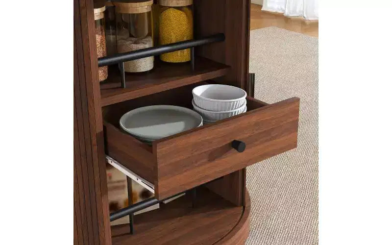 Tavolo da pranzo ovale allungabile JVNOXK da 150 cm con piano portaoggetti a due livelli, per 4-6 persone, base inclusa, adatto per sale da pranzo e soggiorni, color noce