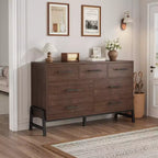 Cassettiera autoportante in legno a 7 cassetti, mobile contenitore per camera da letto, soggiorno e ingresso