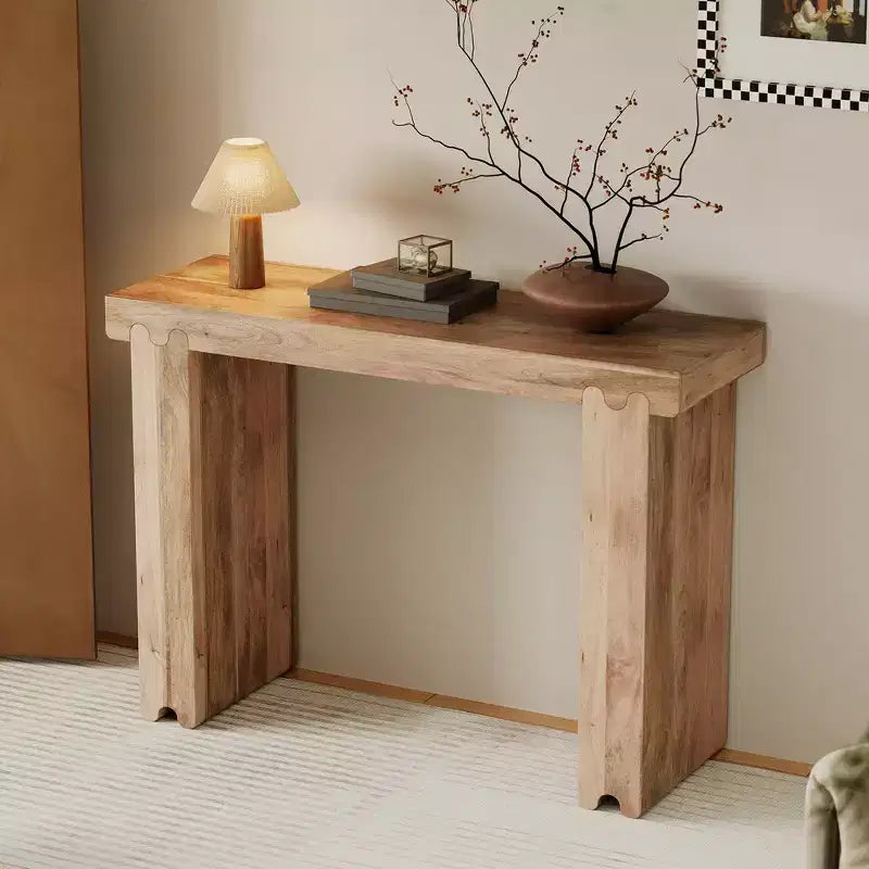 Tavolo consolle Whisen in stile retrò e minimalista, tavolo da ingresso multiuso, facile da montare (versione aggiornata)