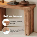 Tavolo consolle Whisen in stile retrò e minimalista, tavolo da ingresso multiuso, facile da montare (versione aggiornata)