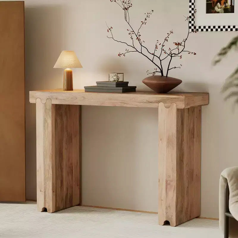 Tavolo consolle Whisen in stile retrò e minimalista, tavolo da ingresso multiuso, facile da montare (versione aggiornata)