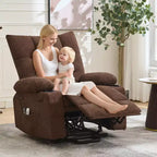 Fauteuil inclinable releveur surdimensionné, Rembourrage doux, Porte-gobelets, Poche latérale, Aide au lever, Fauteuil de relaxation confortable pour salon, chambre à coucher