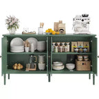 Credenza da Buffet Moderna da 59 Pollici con Mobile Contenitore, 4 Ante e Scaffali Regolabili, Credenza Mobile Bar per Sala da Pranzo e Soggiorno