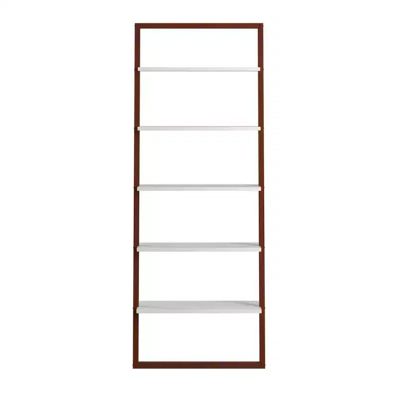 Phyliss Two-Tone Leaning Ladder Bookcase - iNSPIRE Q