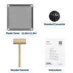 Organizzatore portaoggetti a 9 cubi - Scaffale modulare per cubi resistente, 30 x 30 x 30 cm, ripiani per armadio fai da te impilabili con piedini anti-ribaltamento e kit di attrezzi