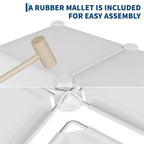 Organizzatore portaoggetti a 9 cubi - Scaffale modulare per cubi resistente, 30 x 30 x 30 cm, ripiani per armadio fai da te impilabili con piedini anti-ribaltamento e kit di attrezzi