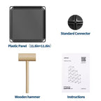 Organizzatore portaoggetti a 9 cubi - Scaffale modulare per cubi resistente, 30 x 30 x 30 cm, ripiani per armadio fai da te impilabili con piedini anti-ribaltamento e kit di attrezzi
