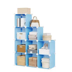 Organizzatore portaoggetti a 9 cubi - Scaffale modulare per cubi resistente, 30 x 30 x 30 cm, ripiani per armadio fai da te impilabili con piedini anti-ribaltamento e kit di attrezzi