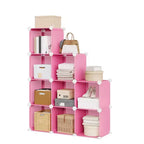 Organizzatore portaoggetti a 9 cubi - Scaffale modulare per cubi resistente, 30 x 30 x 30 cm, ripiani per armadio fai da te impilabili con piedini anti-ribaltamento e kit di attrezzi