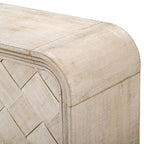 60 Mobile credenza consolle moderno con contenitore, tavolo da ingresso con angoli curvi per corridoio o soggiorno - Panipeachy