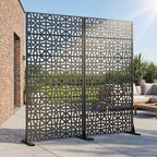 MAYEERTY Perilla 01 Divisorio in acciaio galvanizzato nero, 72x35x16, schermo antiruggine a doppia faccia da 6 pezzi