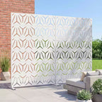 MAYEERTY Star 01 Divisorio in Acciaio Galvanizzato Bianco, 183x119x41 cm, Schermo Moderno Bifacciale a 6 Pannelli