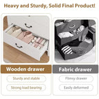 Cassettiera a 5 cassetti per camera da letto, cassettiera alta 114 cm con design a V, comodino moderno in legno per soggiorno, ingresso, cameretta