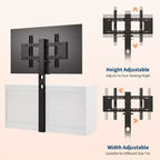 Mobile TV a cassettiera da 55 pollici - Supporto (TV da 32-85 pollici), 9 cassetti, mobile moderno in legno per soggiorno, camera da letto, appartamento