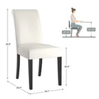 Chaise de salle à manger Salido en similicuir (Lot de 2) - iNSPIREQ