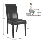 Chaise de salle à manger Salido en similicuir (Lot de 2) - iNSPIREQ