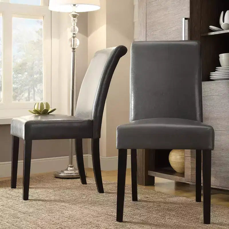 Chaise de salle à manger Salido en similicuir (Lot de 2) - iNSPIREQ