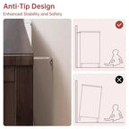 47 Comò alto con maniglie intagliate e gambe affusolate, design per la camera da letto