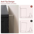 47 Comò alto con maniglie intagliate e gambe affusolate, design per la camera da letto