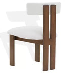 Sedia da pranzo Macey Boucle - SFV4859 - Avorio/Noce - Safavieh Couture