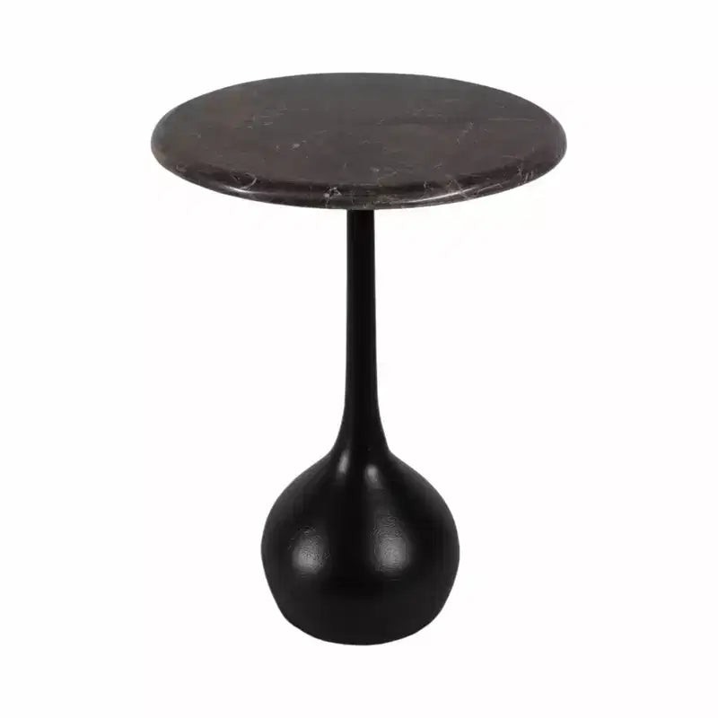 Tavolino d'appoggio in marmo per l'arredamento di casa - Tavolino decorativo piccolo per comodino, letto e soggiorno