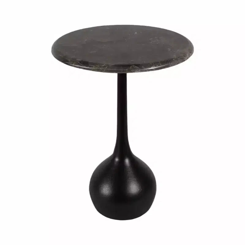 Tavolino d'appoggio in marmo per l'arredamento di casa - Tavolino decorativo piccolo per comodino, letto e soggiorno