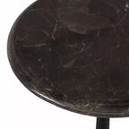 Tavolino d'appoggio in marmo per l'arredamento di casa - Tavolino decorativo piccolo per comodino, letto e soggiorno