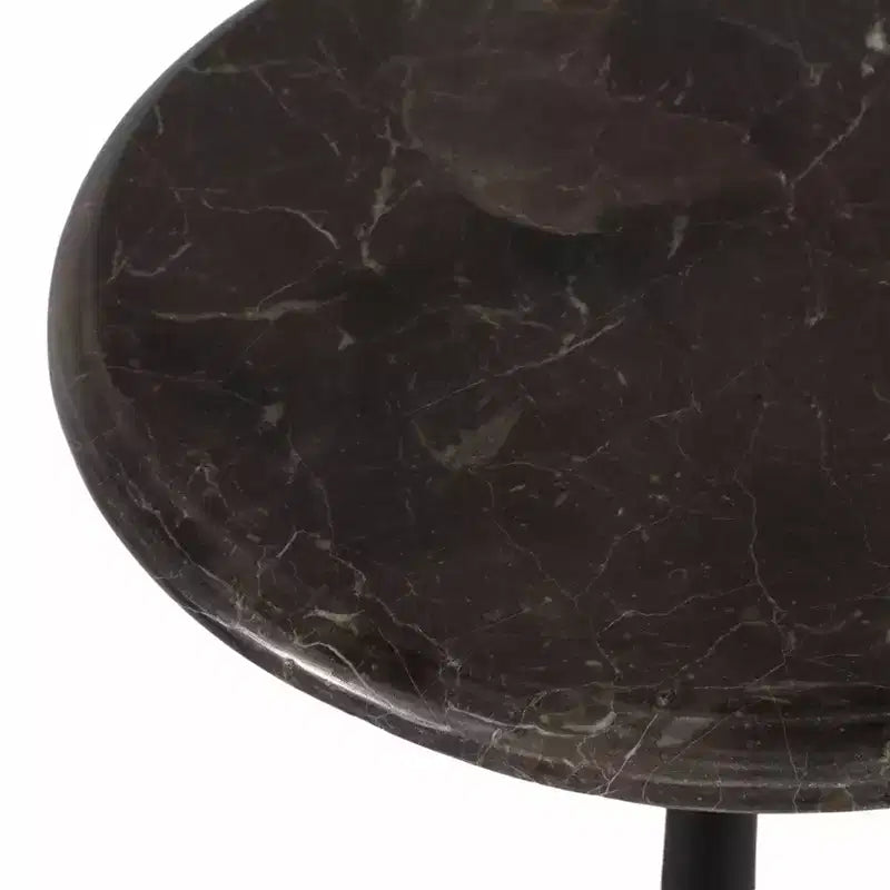 Tavolino d'appoggio in marmo per l'arredamento di casa - Tavolino decorativo piccolo per comodino, letto e soggiorno