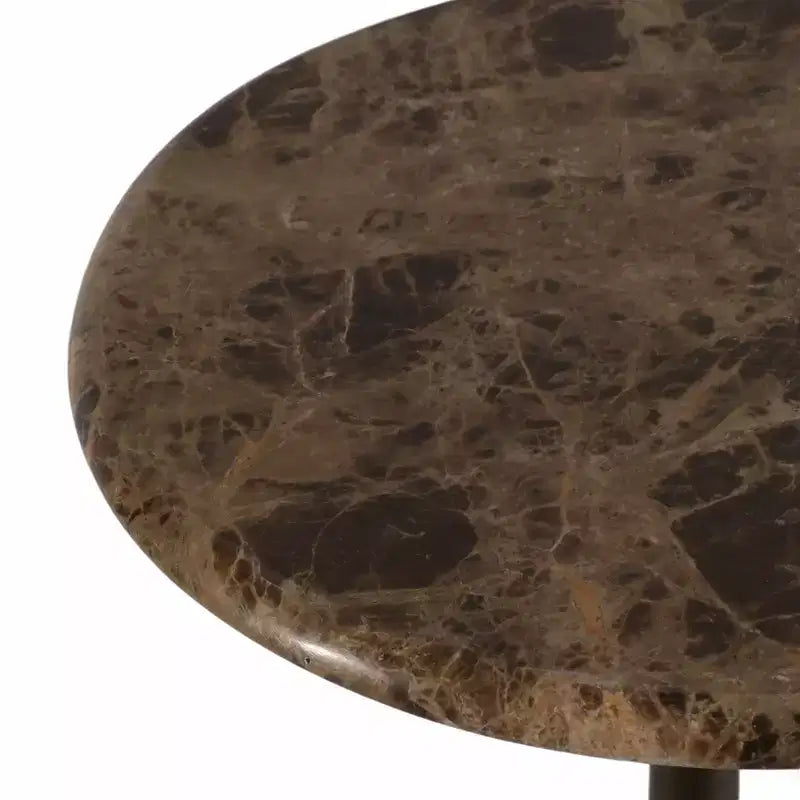 Tavolino d'appoggio in marmo per l'arredamento di casa - Tavolino decorativo piccolo per comodino, letto e soggiorno