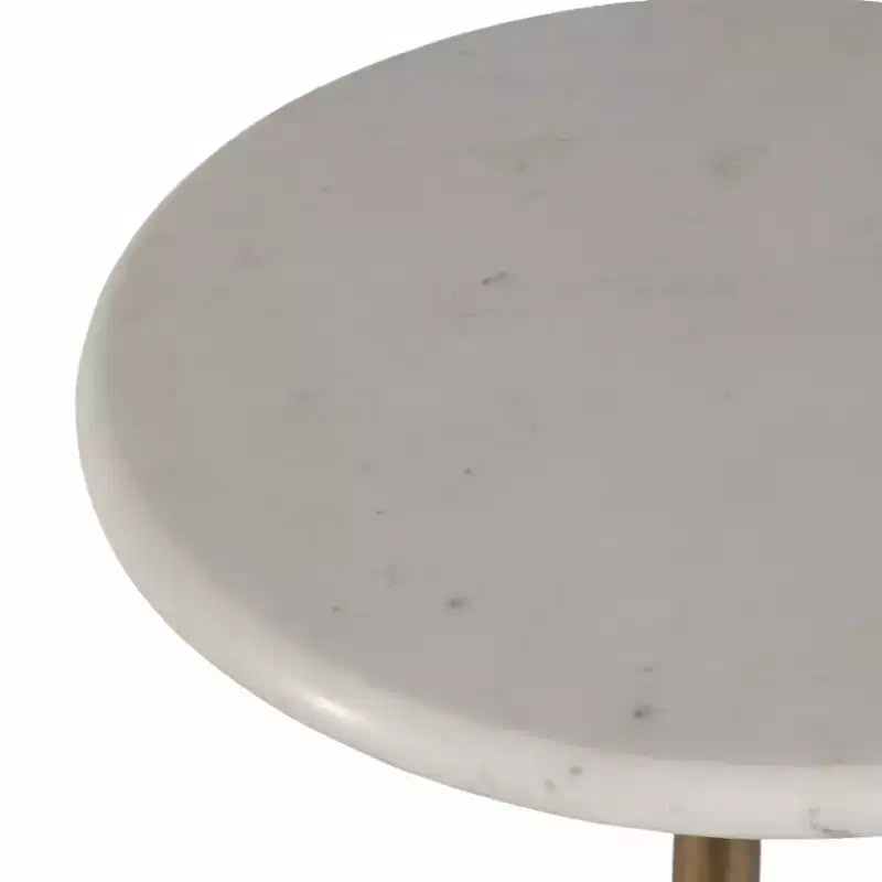 Tavolino d'appoggio in marmo per l'arredamento di casa - Tavolino decorativo piccolo per comodino, letto e soggiorno
