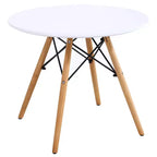 Costway Set Tavolo e 2 Sedie per Bambini con Costruzione Solida, Tavolo da Pranzo per Bambini Stile Mid-Century