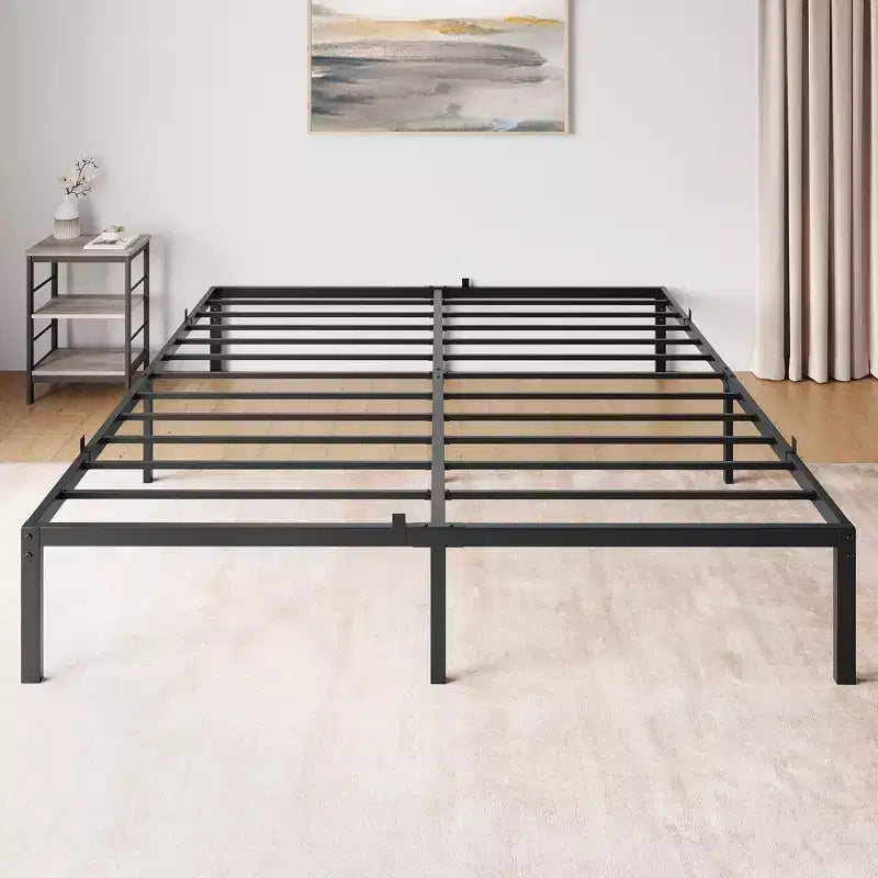 Struttura letto bassa per camera da letto - capacità massima di peso 362 kg, nessun materasso a molle richiesto, design minimalista.