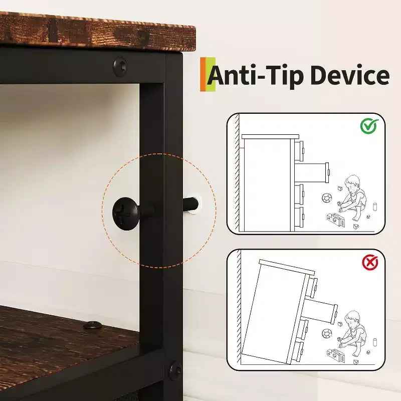 Comò lungo 160 cm per soggiorno, comò in tessuto a 12 cassetti con porta TV per camera da letto, cassettiera con ripiani aperti