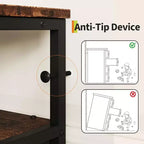 Comò lungo 160 cm per soggiorno, comò in tessuto a 12 cassetti con porta TV per camera da letto, cassettiera con ripiani aperti