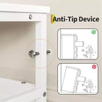 Comò lungo 160 cm per soggiorno, comò in tessuto a 12 cassetti con porta TV per camera da letto, cassettiera con ripiani aperti