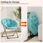 Comoda sedia a farfalla portatile, morbida pelliccia sintetica, oversize, nessun assemblaggio richiesto, per camera da letto, soggiorno, dormitorio, per bambini, ragazzi e adulti