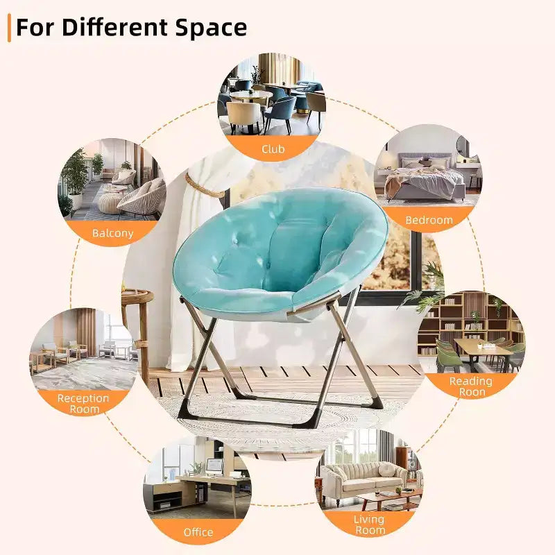 Comoda sedia a farfalla portatile, morbida pelliccia sintetica, oversize, nessun assemblaggio richiesto, per camera da letto, soggiorno, dormitorio, per bambini, ragazzi e adulti