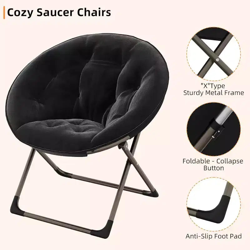 Comoda sedia a farfalla portatile, morbida pelliccia sintetica, oversize, nessun assemblaggio richiesto, per camera da letto, soggiorno, dormitorio, per bambini, ragazzi e adulti
